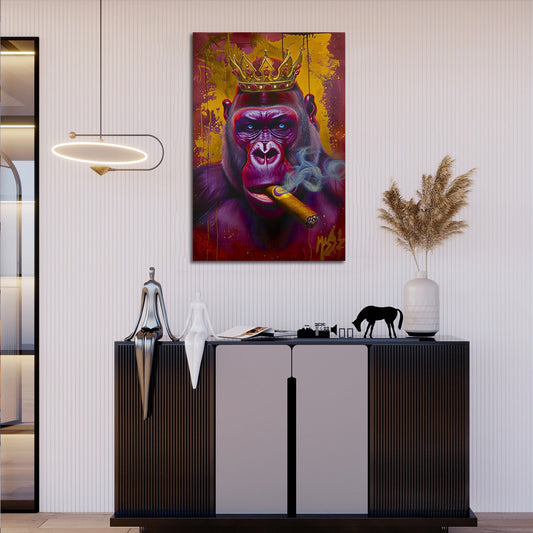 Graffiti King Gorilla Painting