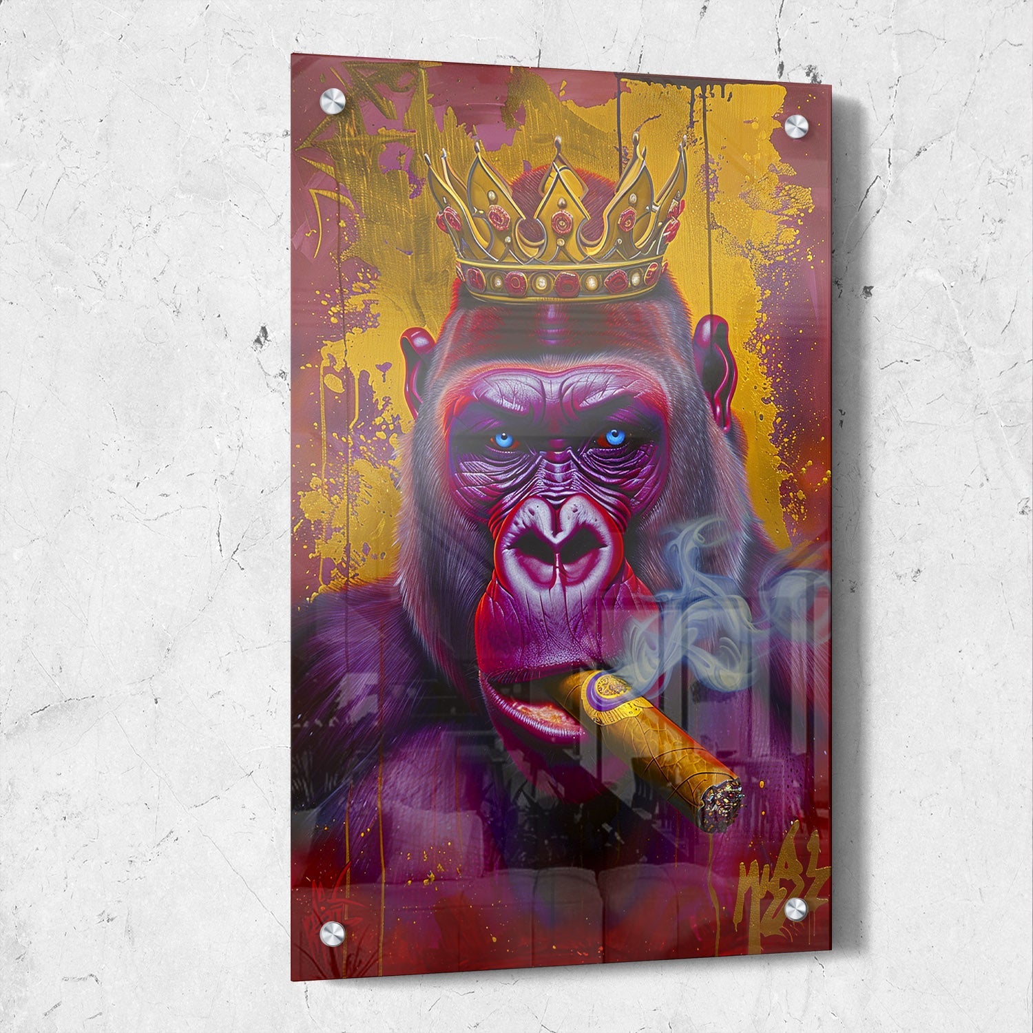 Graffiti King Gorilla Painting