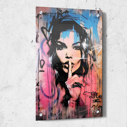 Graffiti Woman Portrait Art