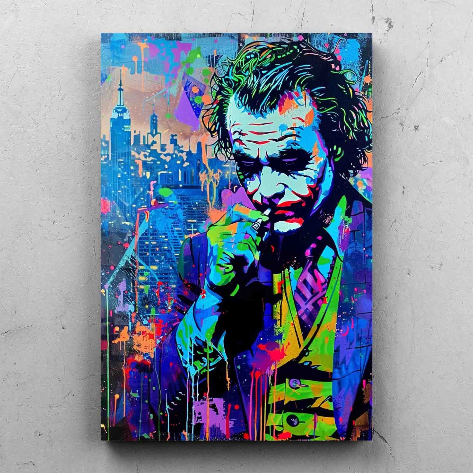 Joker Graffiti Art Painting