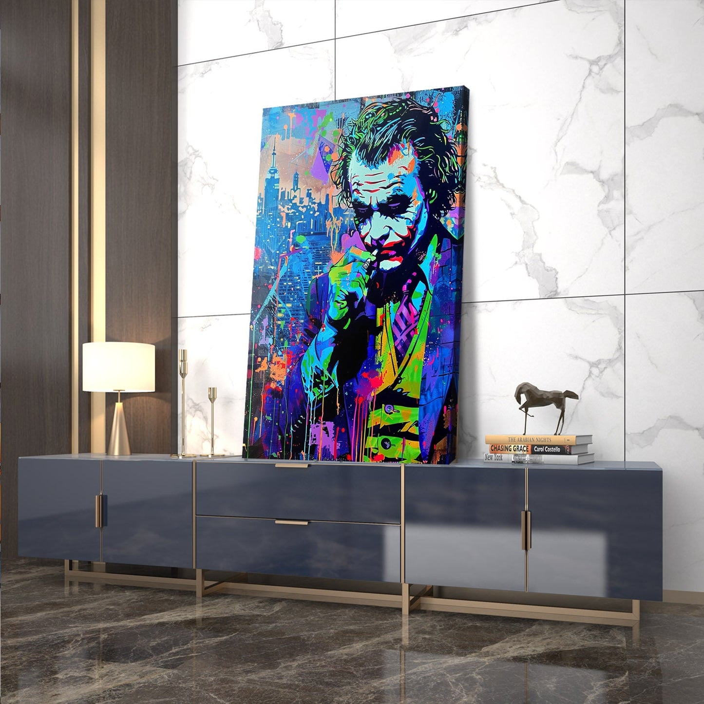 Joker Graffiti Art Painting