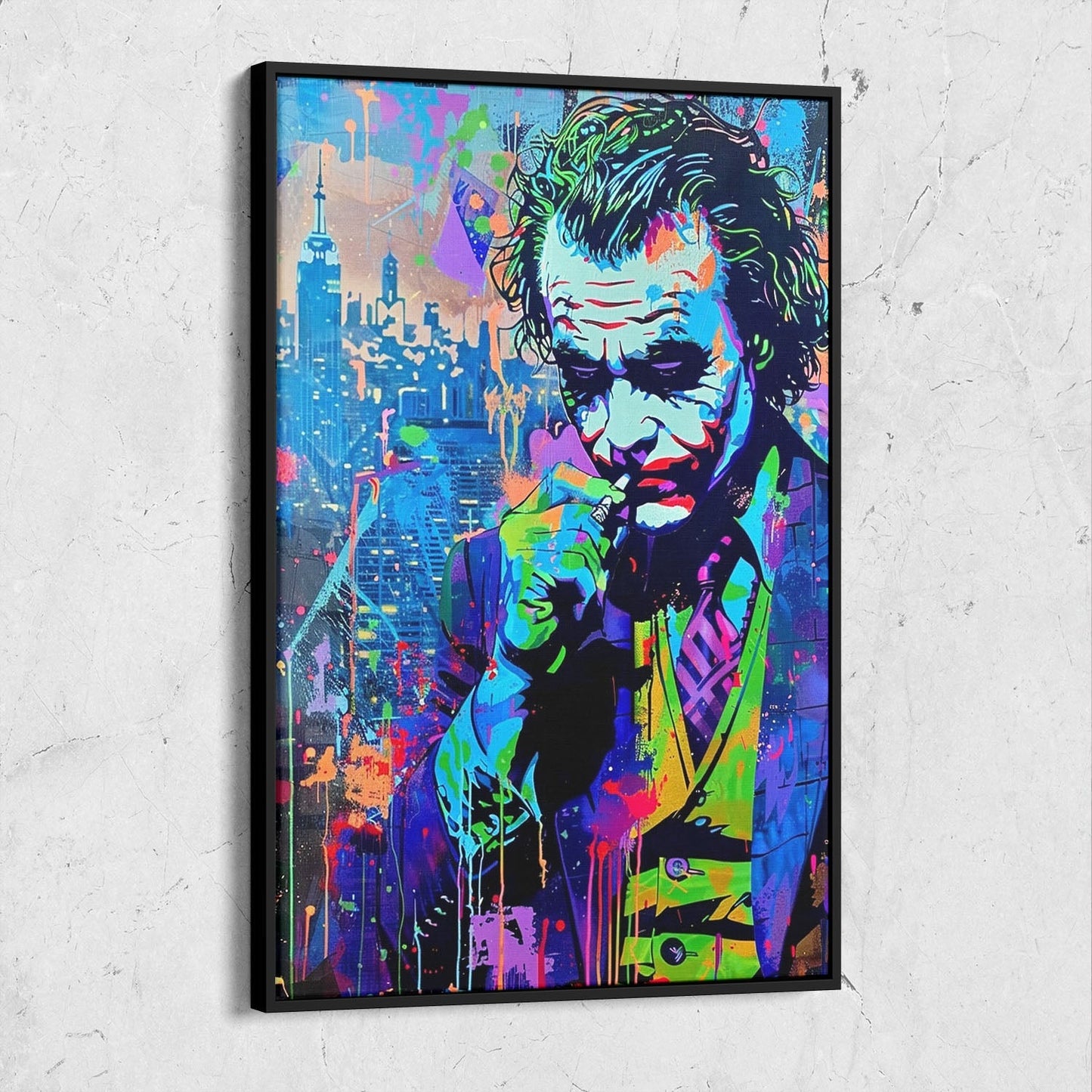 Joker Graffiti Art Painting