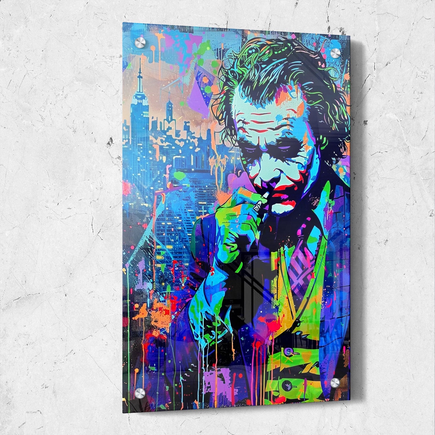 Joker Graffiti Art Painting