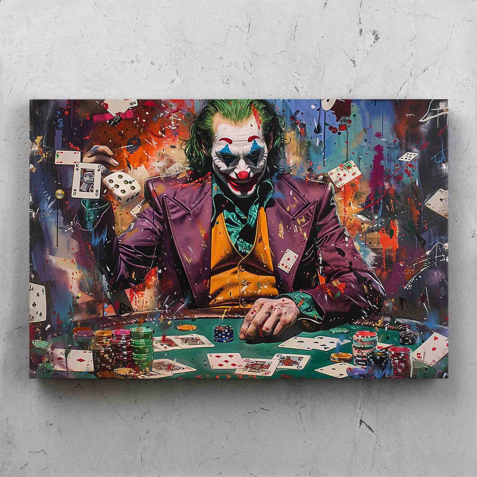 Joker Street Art Poker Painting