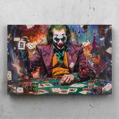 Joker Street Art Poker Painting