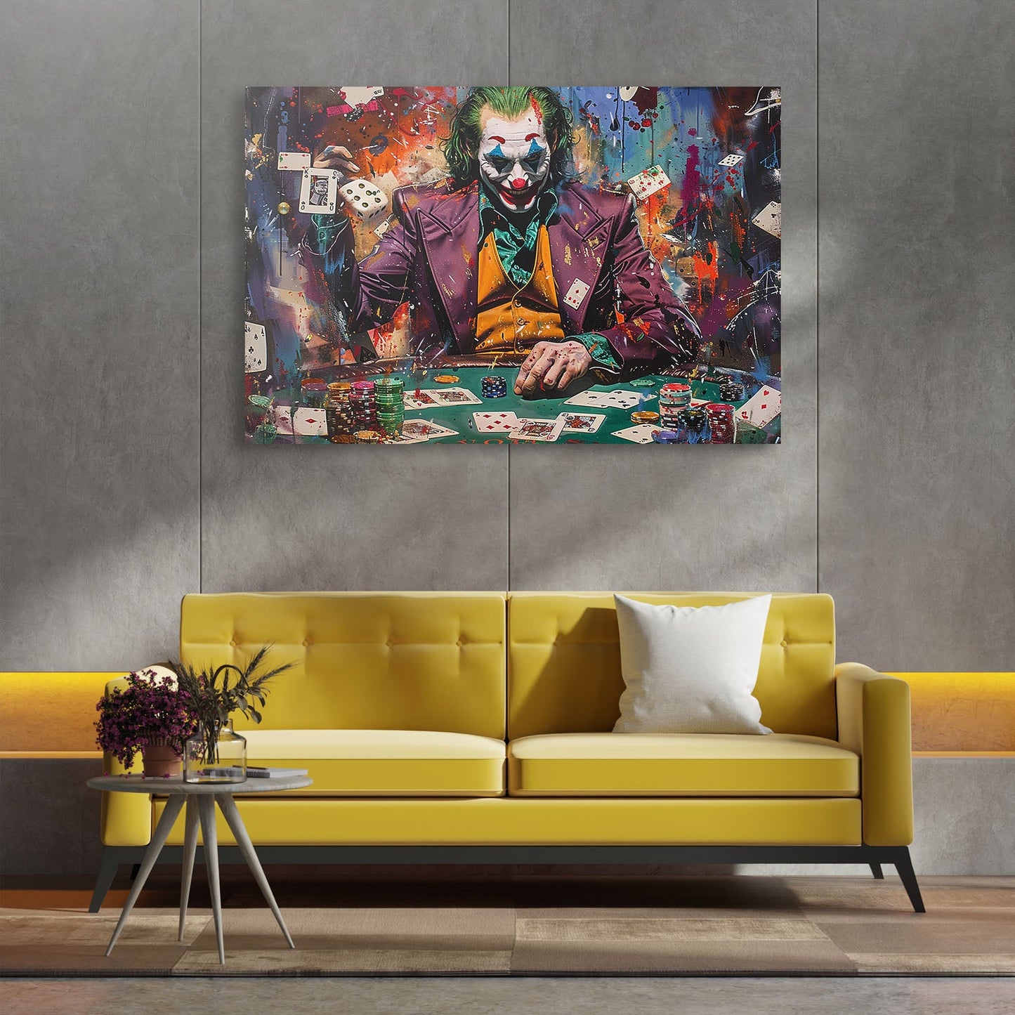 Joker Street Art Poker Painting