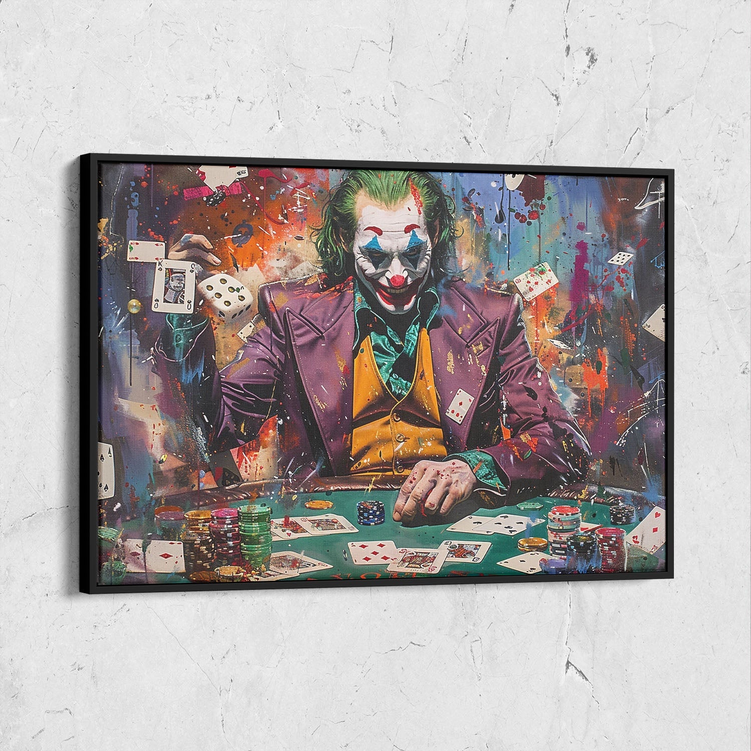 Joker Street Art Poker Painting