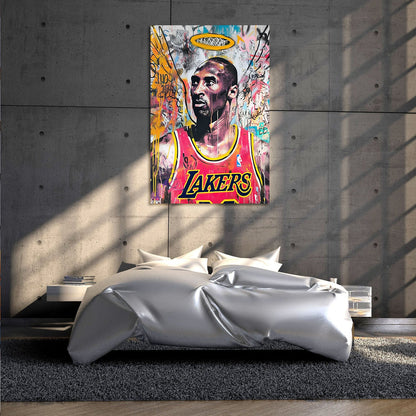 Kobe Bryant Lakers Street Art Painting