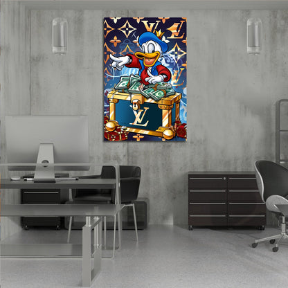Luxury Donald Duck Pop Art