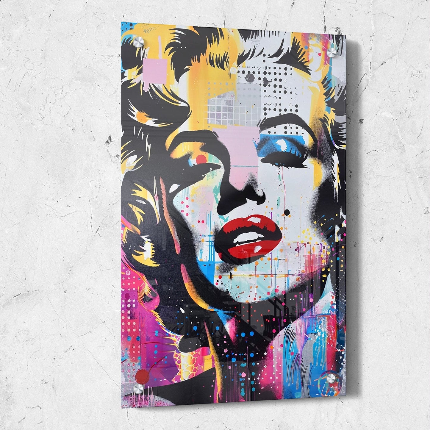 Marilyn Monroe Street Art Painting