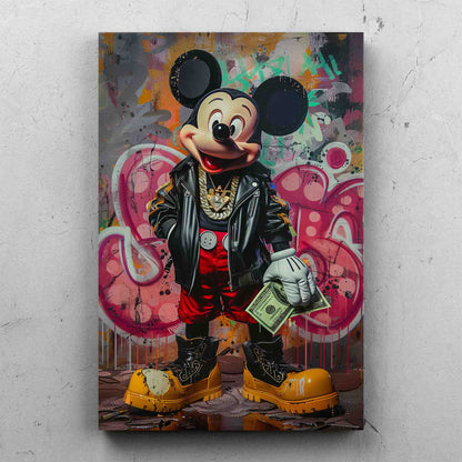 Mickey Mouse Street Art Painting