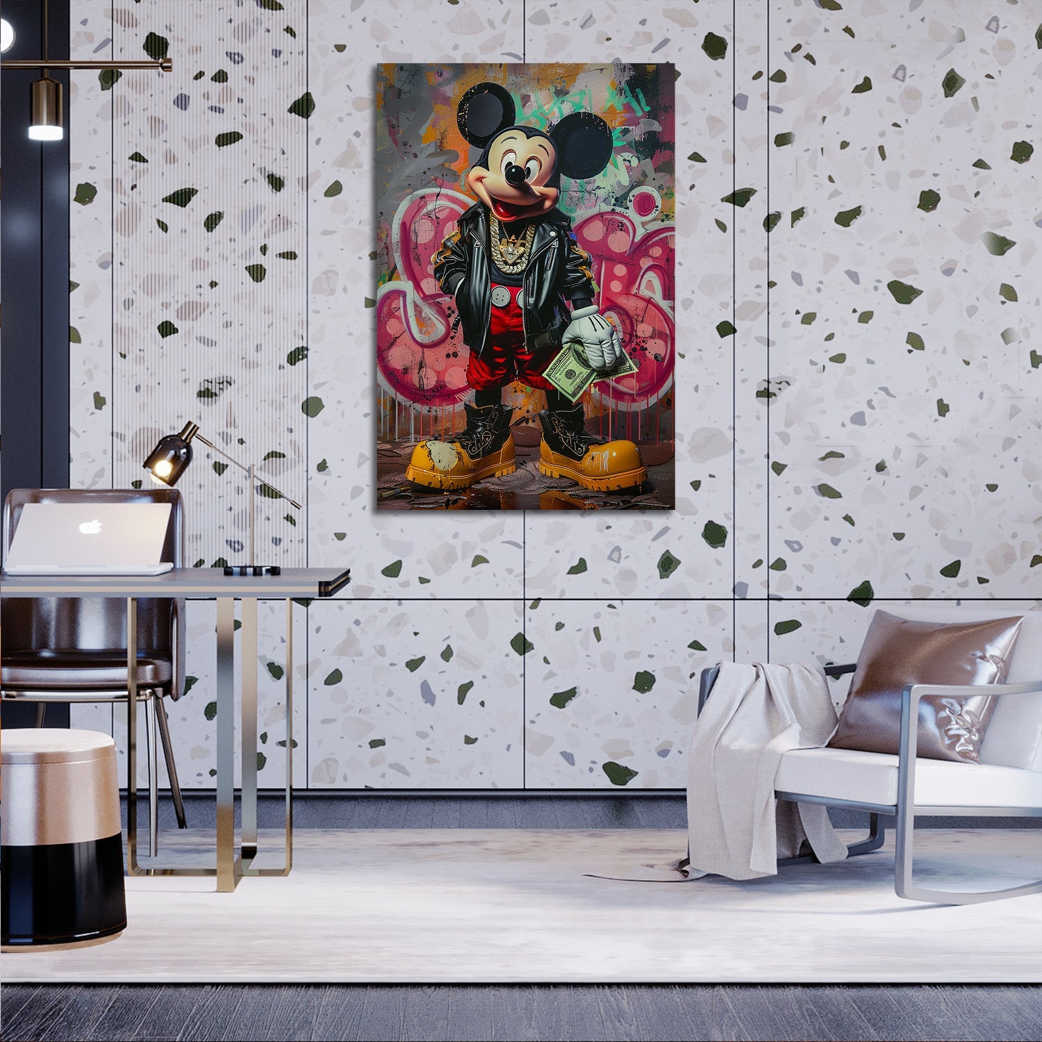 Mickey Mouse Street Art Painting