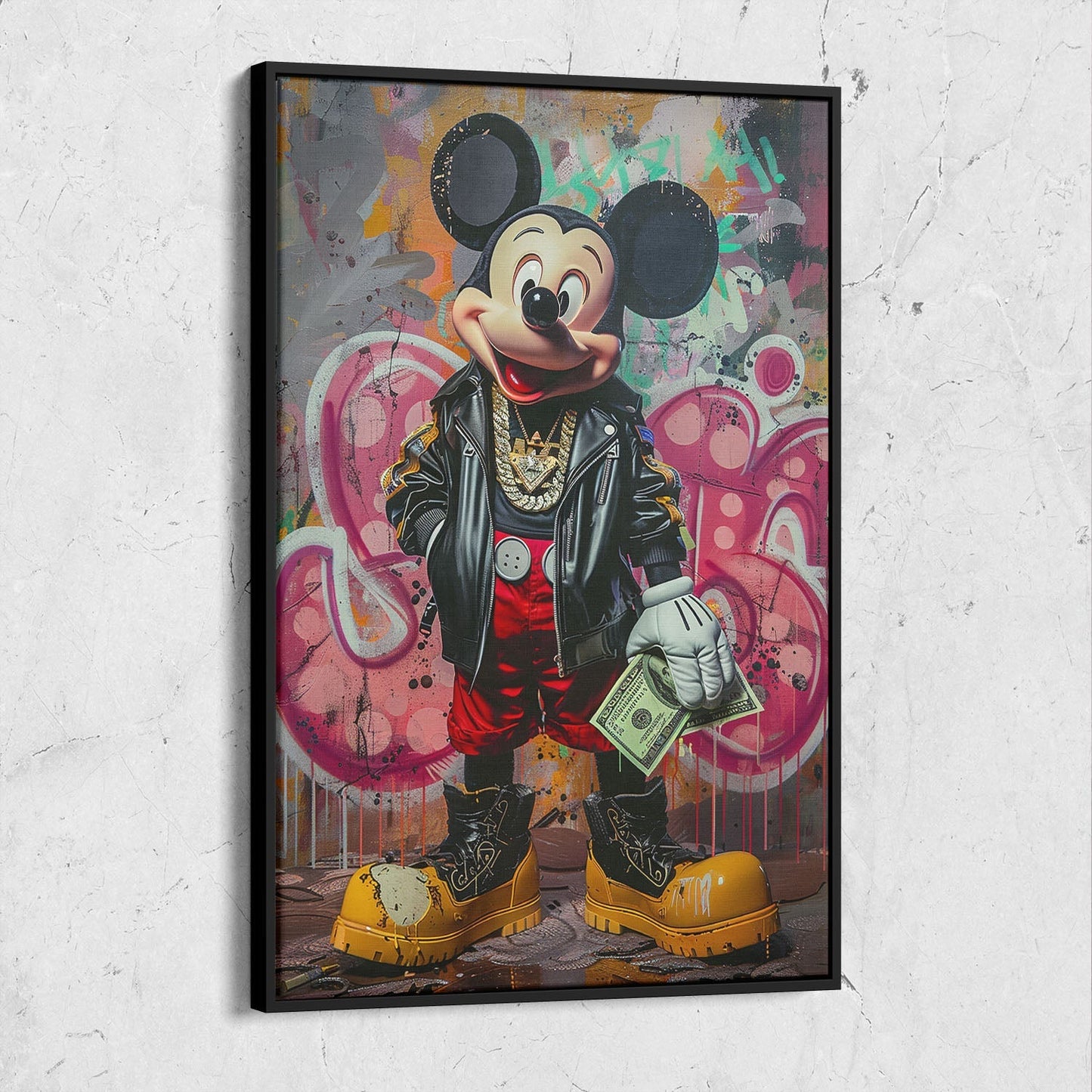 Mickey Mouse Street Art Painting