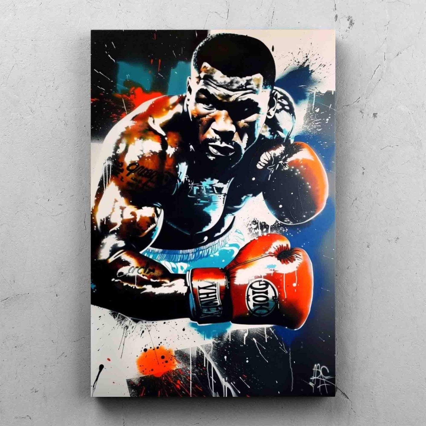 Mike Tyson Street Art Painting
