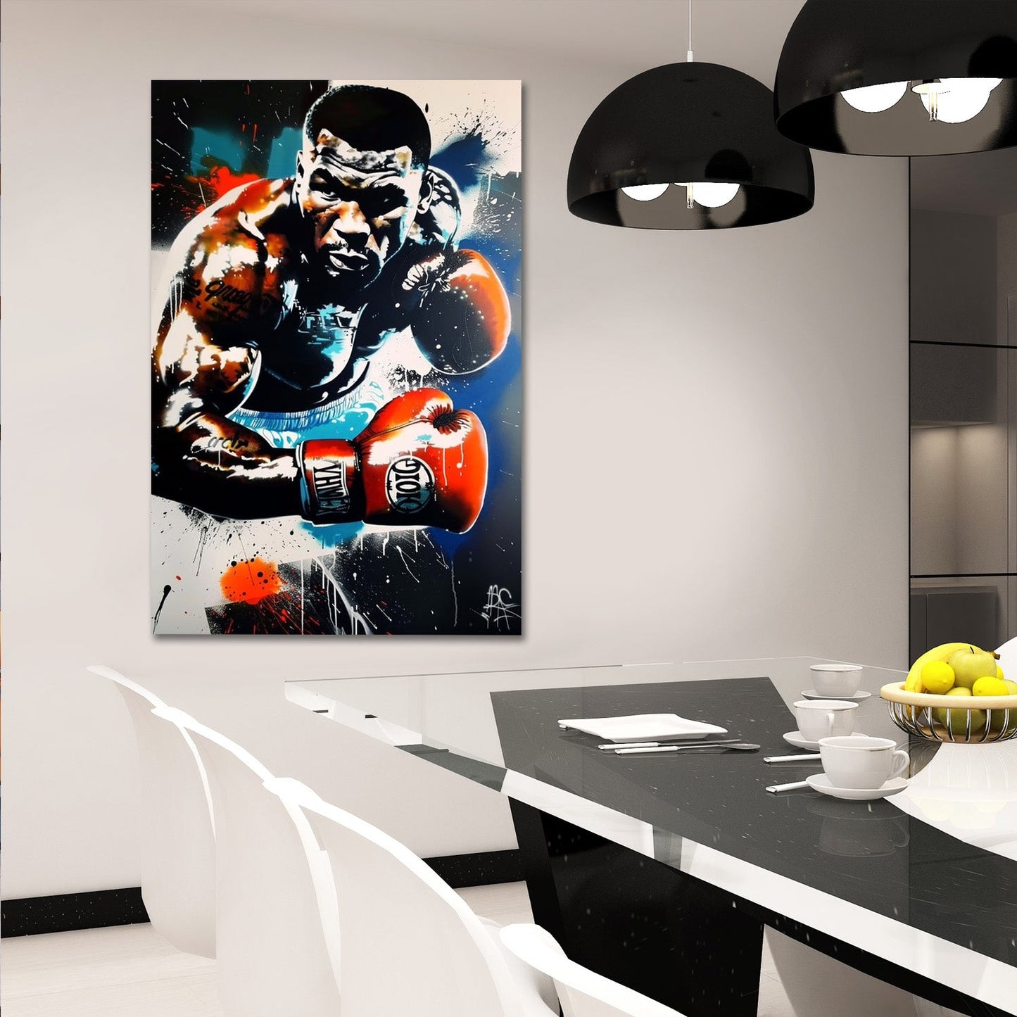 Mike Tyson Street Art Painting