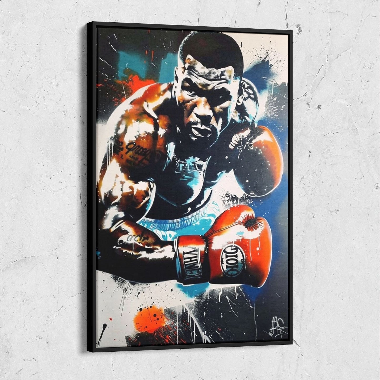 Mike Tyson Street Art Painting