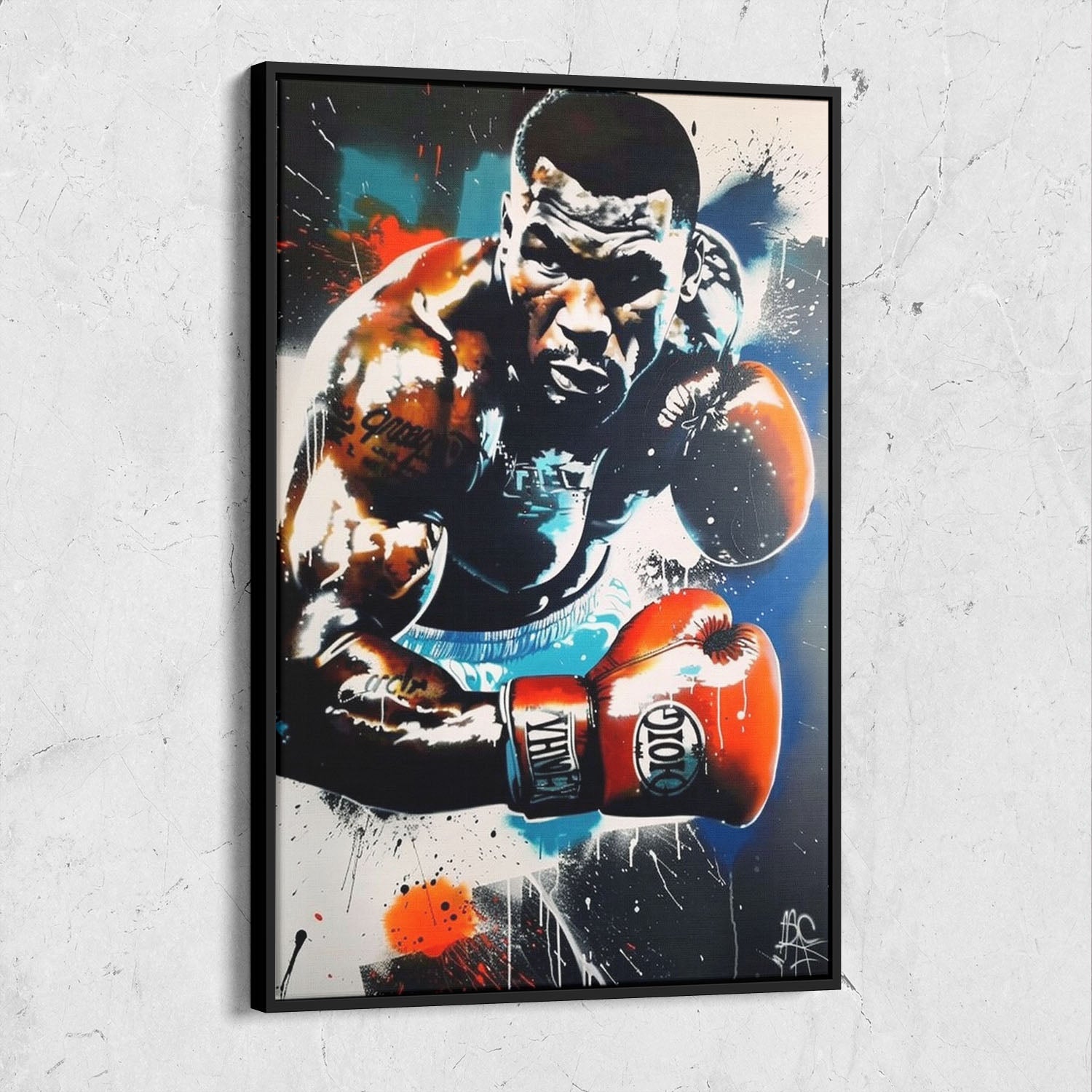 Mike Tyson Street Art Painting