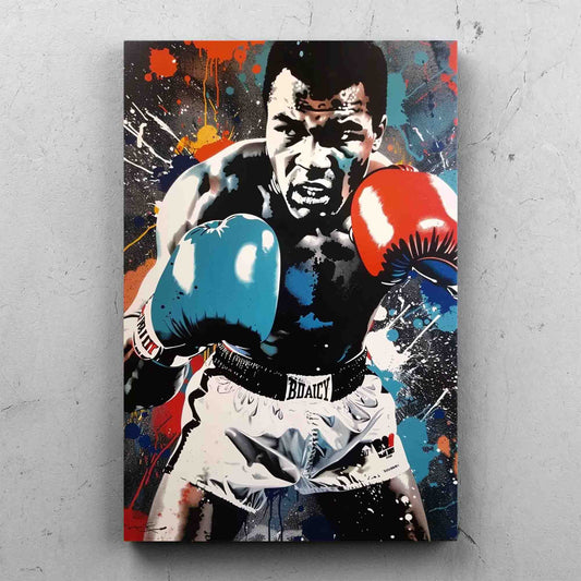 Muhammad Ali Colorful Street Art