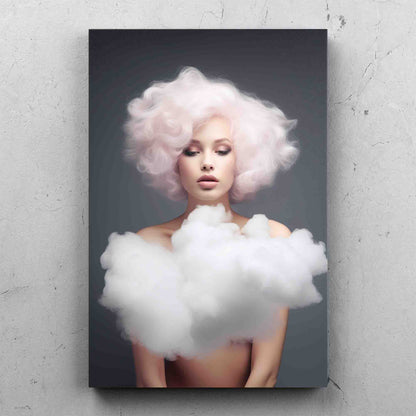 Pink Hair Cloud Digital Art