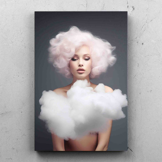 Pink Hair Cloud Digital Art