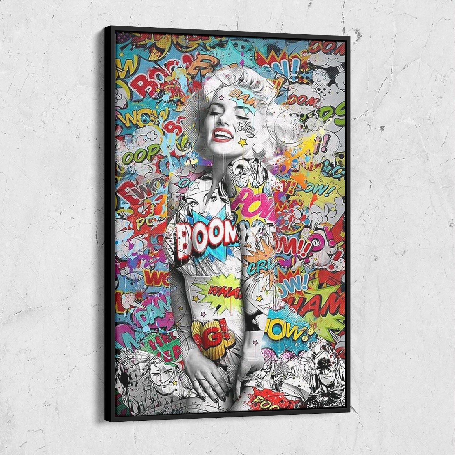Pop Art Comic Woman Portrait