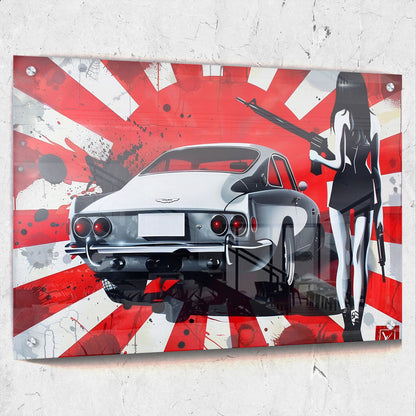 Pop Art Woman Classic Car