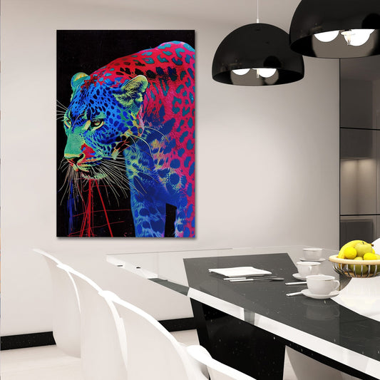 Psychedelic Leopard Painting