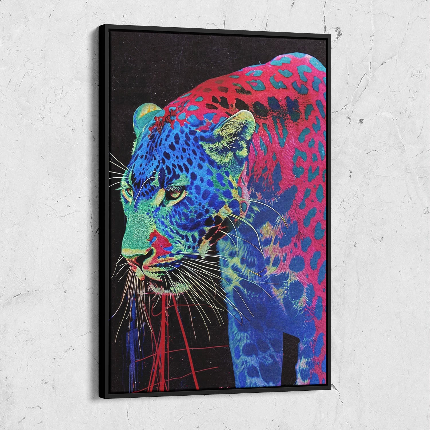Psychedelic Leopard Painting