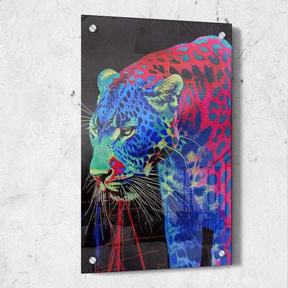 Psychedelic Leopard Painting