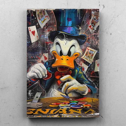 Scrooge McDuck Poker Street Art