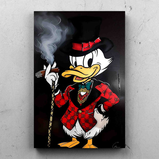 Scrooge McDuck Pop Art Painting