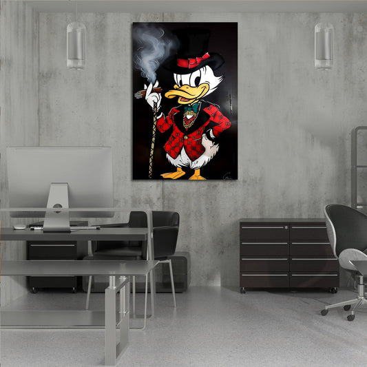 Scrooge McDuck Pop Art Painting