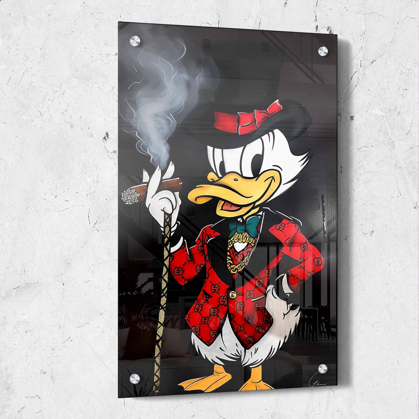 Scrooge McDuck Pop Art Painting