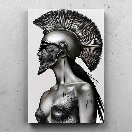 Spartan Woman Digital Portrait