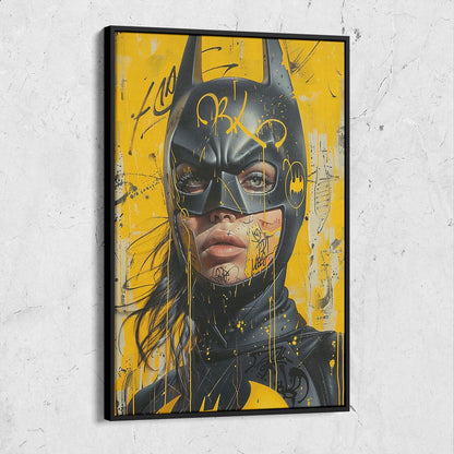 Street Art Batman Woman Portrait