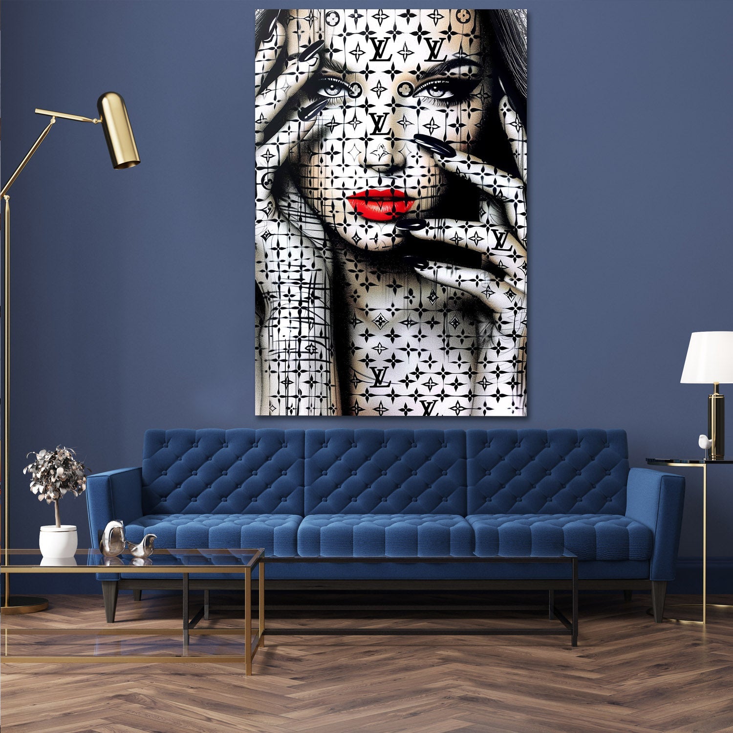 Street Art Luxury Woman Painting