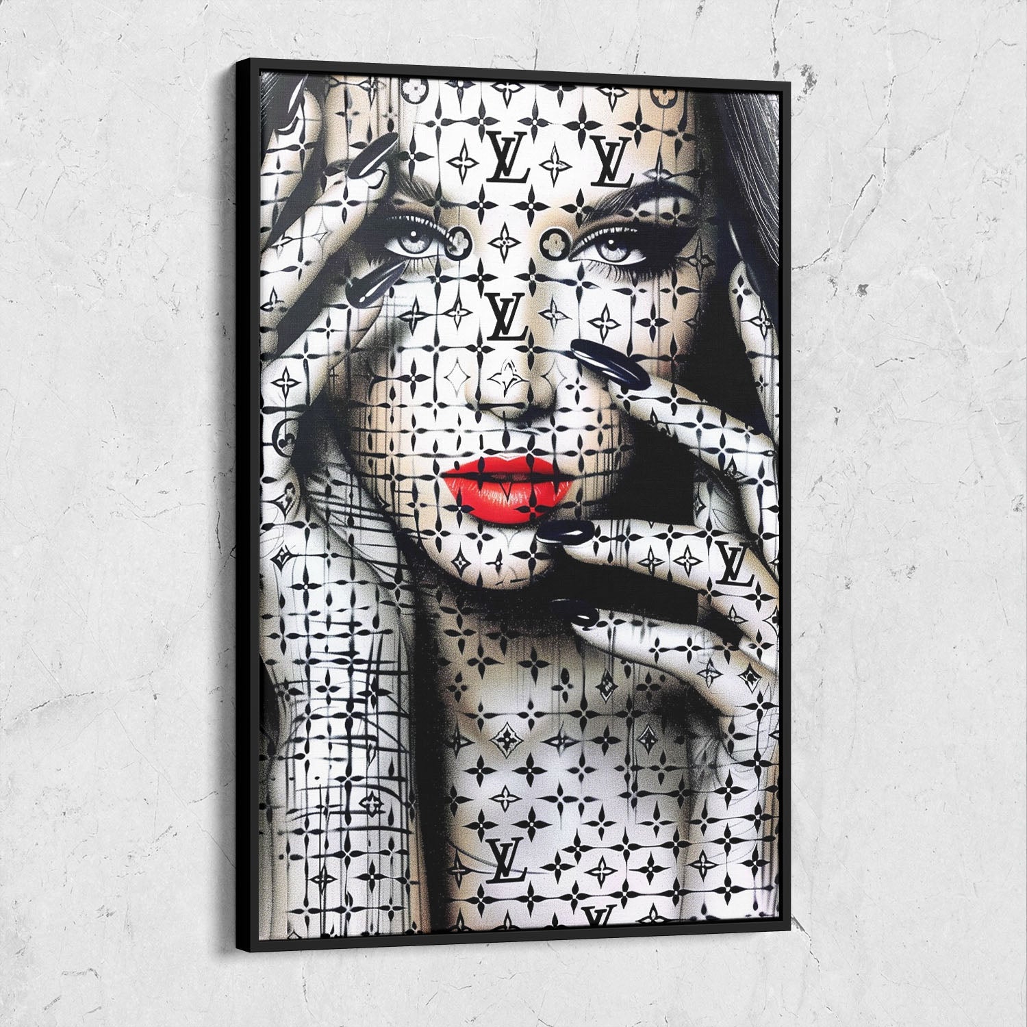 Street Art Luxury Woman Painting