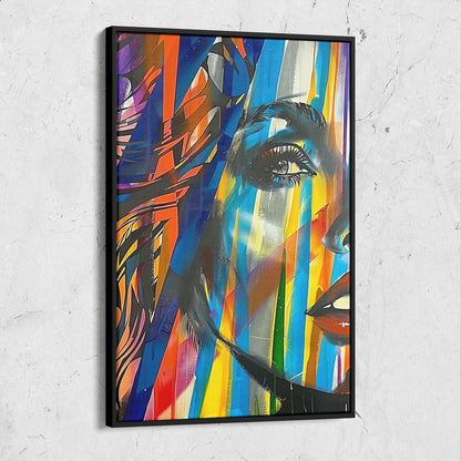 Street Art Woman Portrait Painting