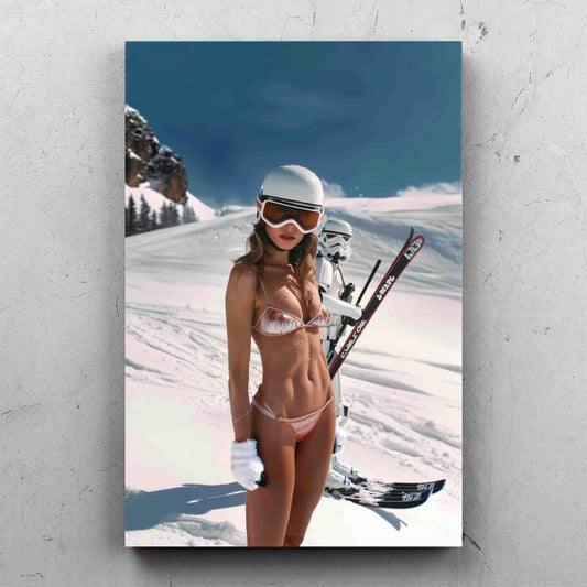 Surreal Stormtrooper Skiing Art