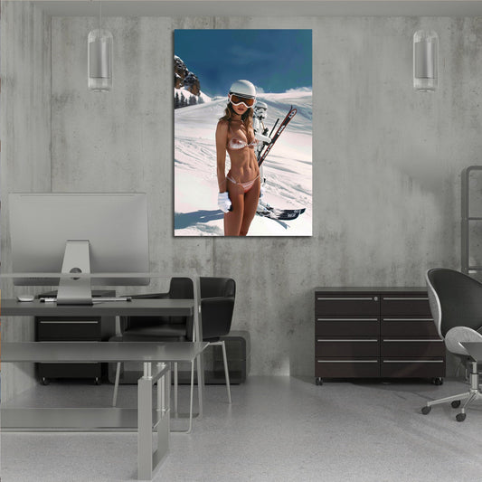 Surreal Stormtrooper Skiing Art