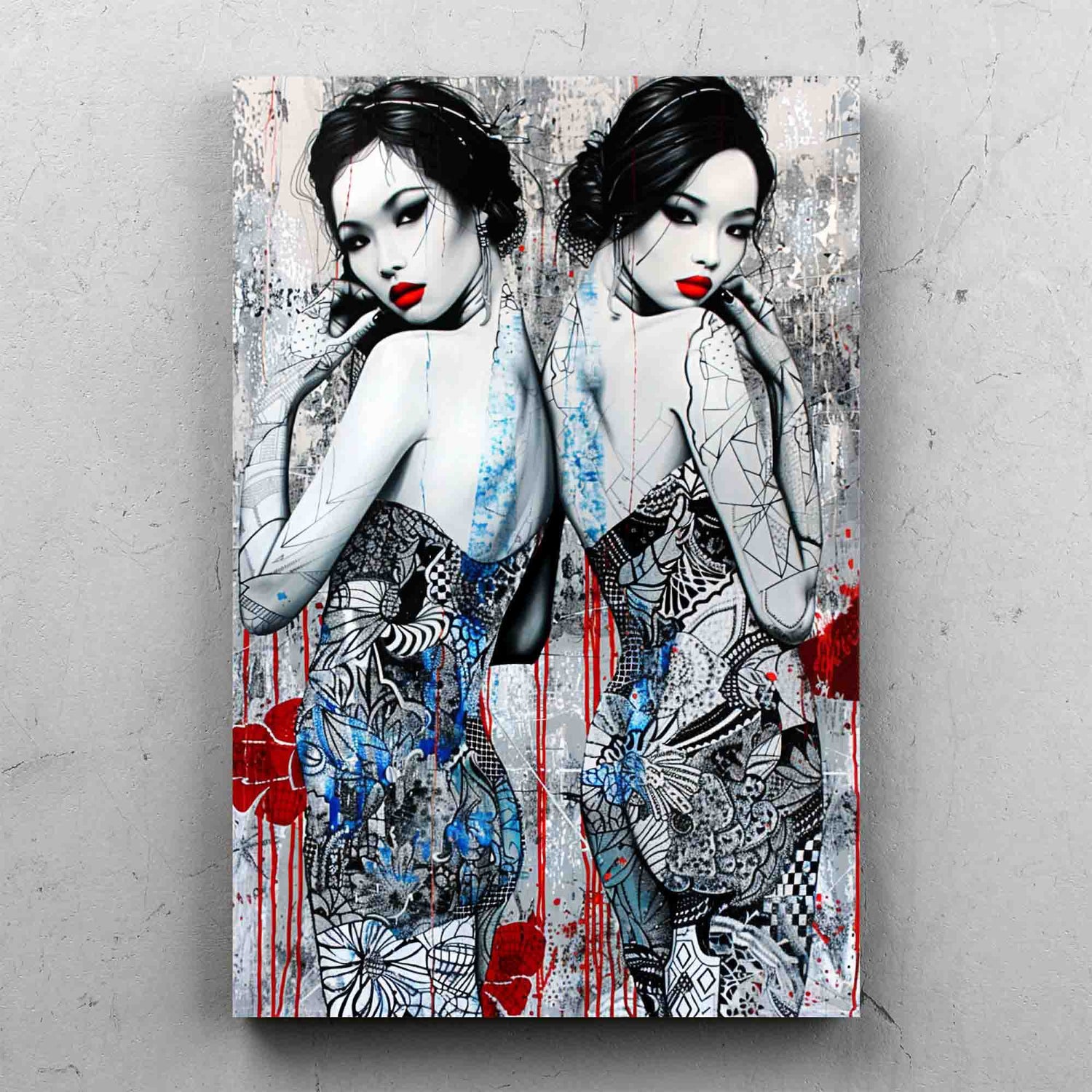 Urban Art Woman Portrait