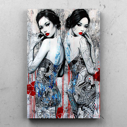 Urban Art Woman Portrait