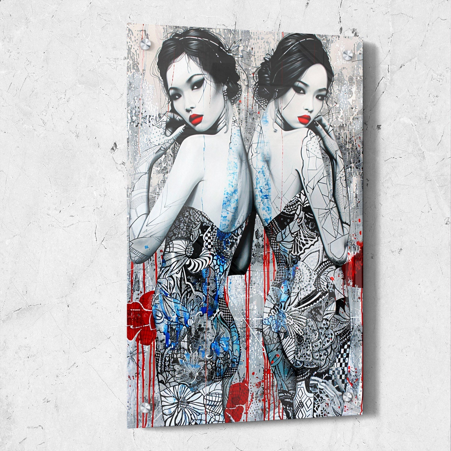 Urban Art Woman Portrait