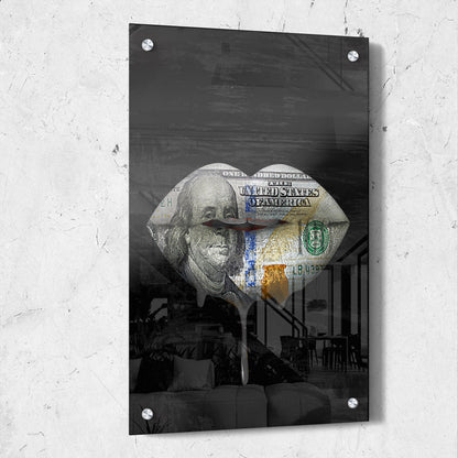 Money Lips Drip Portrait
