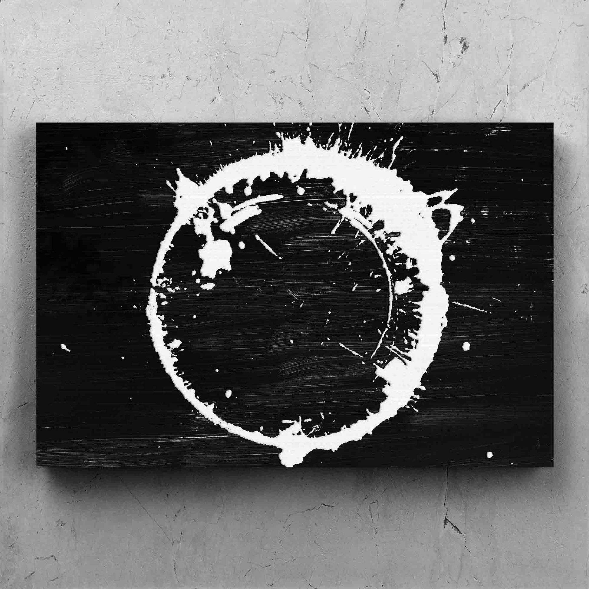 Circular Brush Stroke White Abstract