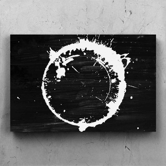 Circular Brush Stroke White Abstract