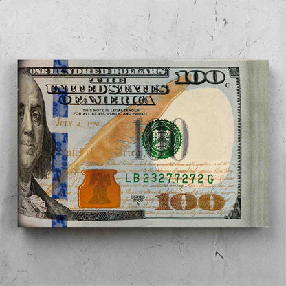 Folded $100 Bills