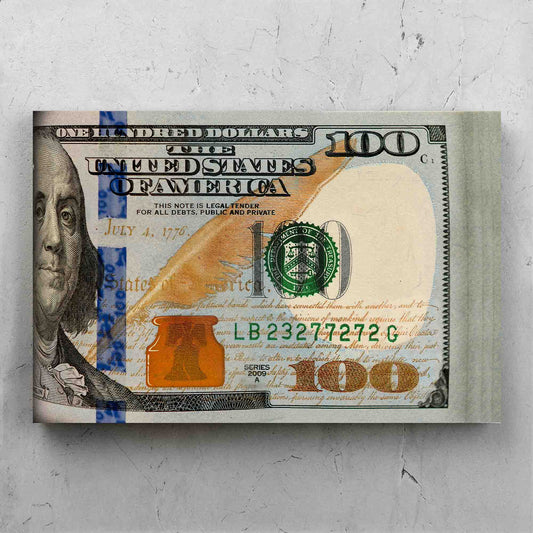 Folded $100 Bills