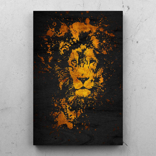 Gold Lion Head