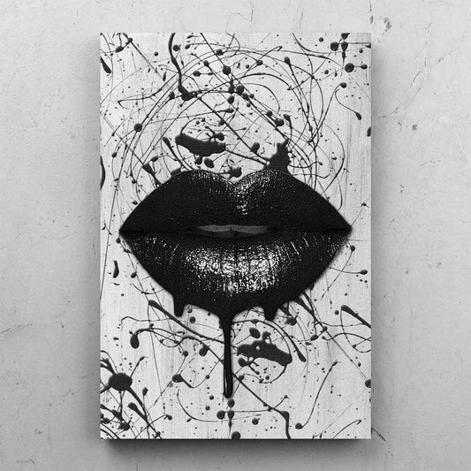 Black Lips Black Splatter